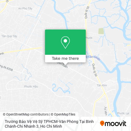 Trường Bảo Vệ Vệ Sỹ TPHCM-Văn Phòng Tại Bình Chánh-Chi Nhánh 3 map