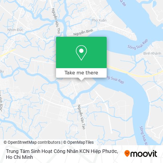 Trung Tâm Sinh Hoạt Công Nhân KCN Hiệp Phước map