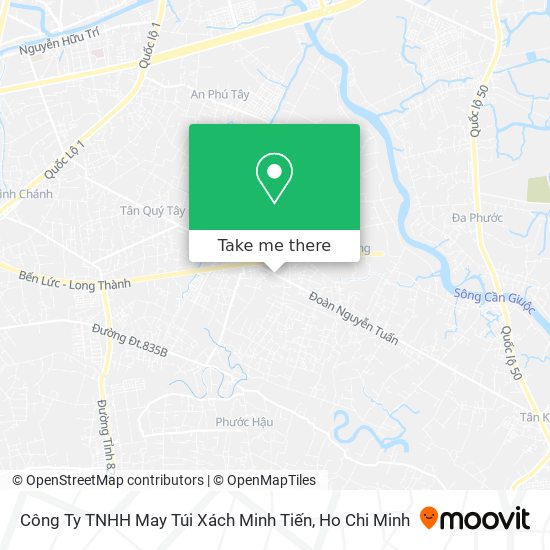 Công Ty TNHH May Túi Xách Minh Tiến map