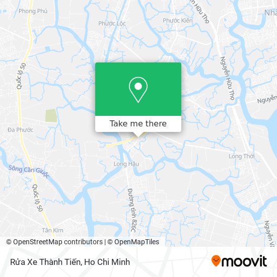 Rửa Xe Thành Tiến map