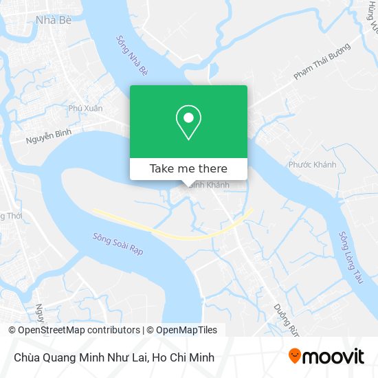 Chùa Quang Minh Như Lai map