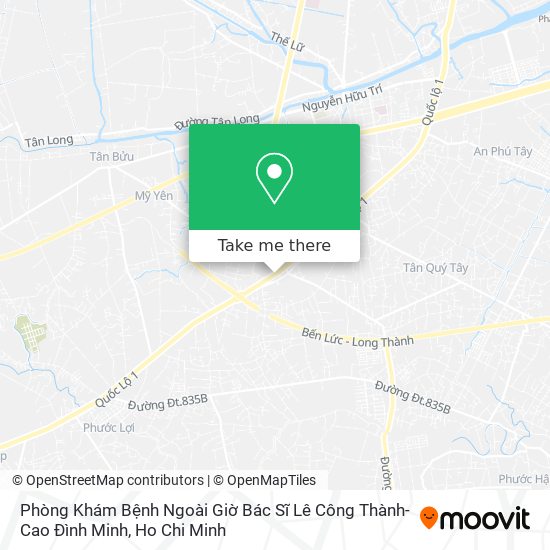 Phòng Khám Bệnh Ngoài Giờ Bác Sĩ Lê Công Thành-Cao Đình Minh map