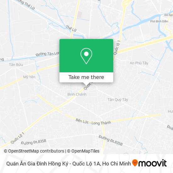 Quán Ăn Gia Đình Hồng Ký - Quốc Lộ 1A map