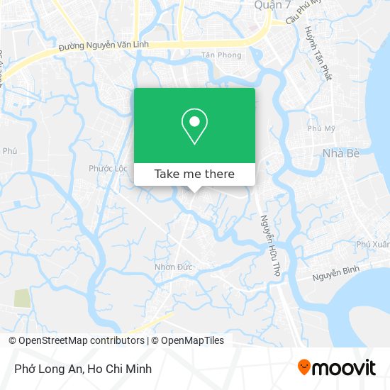 Phở Long An map