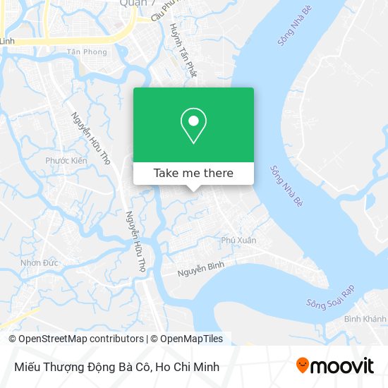 Miếu Thượng Động Bà Cô map
