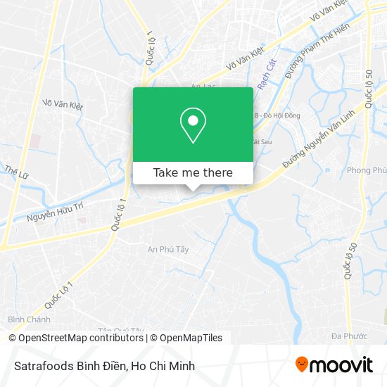 Satrafoods Bình Điền map