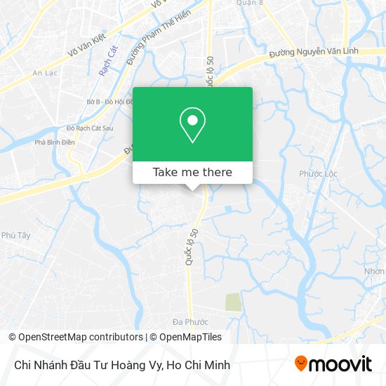 Chi Nhánh Đầu Tư Hoàng Vy map