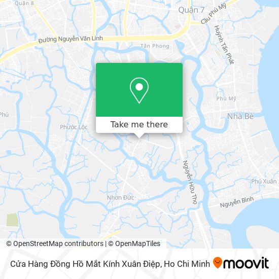 Cửa Hàng Đồng Hồ Mắt Kính Xuân Điệp map