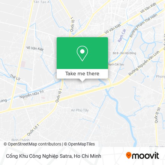 Cổng Khu Công Nghiệp Satra map