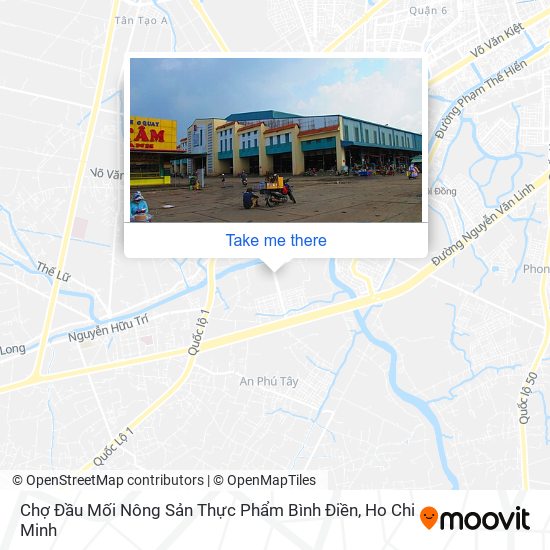 Chợ Đầu Mối Nông Sản Thực Phẩm Bình Điền map