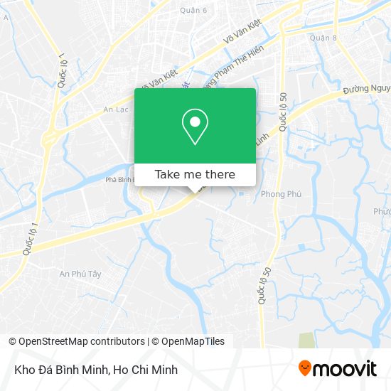 Kho Đá Bình Minh map