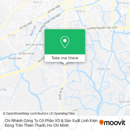 Chi Nhánh Công Ty Cổ Phần XD & Sản Xuất Linh Kiện Đóng Trần Thiên Thanh map
