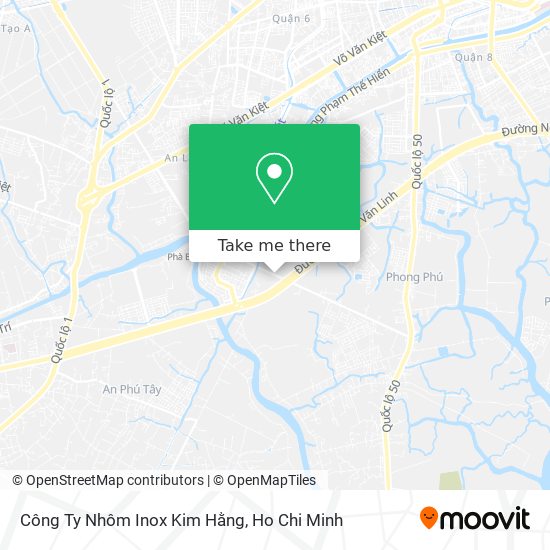 Công Ty Nhôm Inox Kim Hằng map