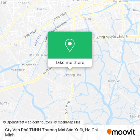 Cty Vạn Phú TNHH Thương Mại Sản Xuất map