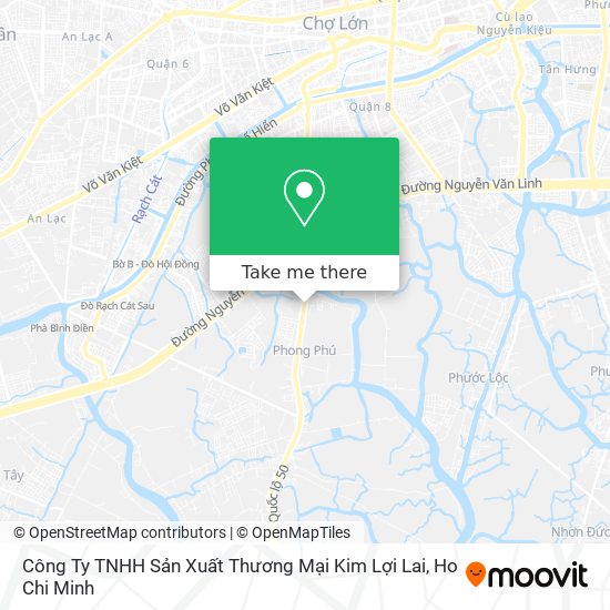 Công Ty TNHH Sản Xuất Thương Mại Kim Lợi Lai map