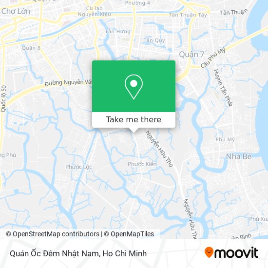 Quán Ốc Đêm Nhật Nam map