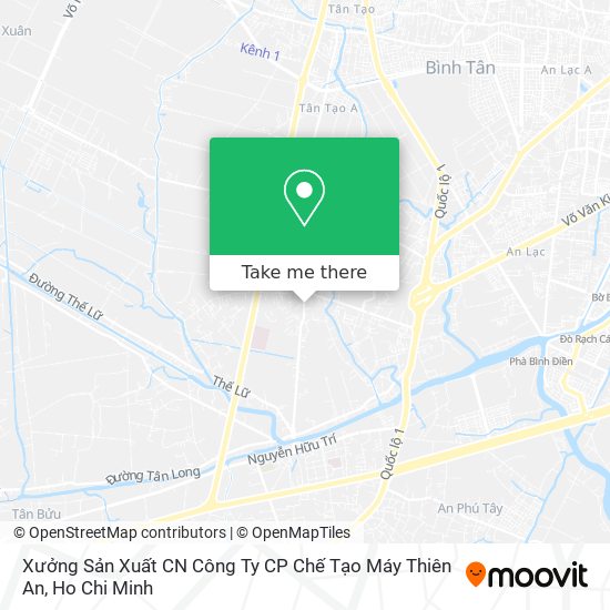 Xưởng Sản Xuất CN Công Ty CP Chế Tạo Máy Thiên An map