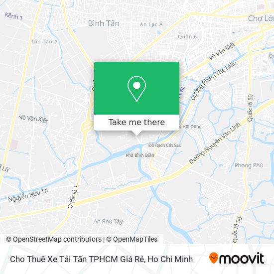 Cho Thuê Xe Tải Tấn TPHCM Giá Rẻ map