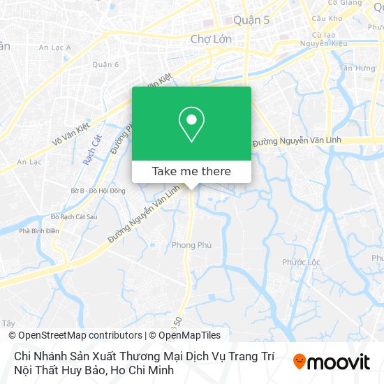 Chi Nhánh Sản Xuất Thương Mại Dịch Vụ Trang Trí Nội Thất Huy Bảo map