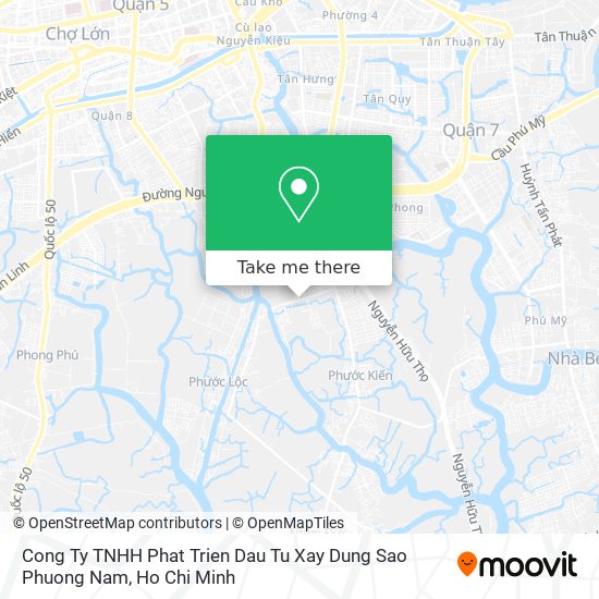 Cong Ty TNHH Phat Trien Dau Tu Xay Dung Sao Phuong Nam map