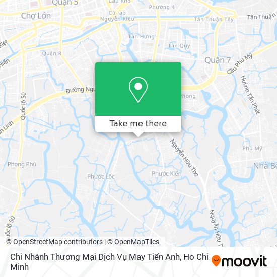 Chi Nhánh Thương Mại Dịch Vụ May Tiến Anh map