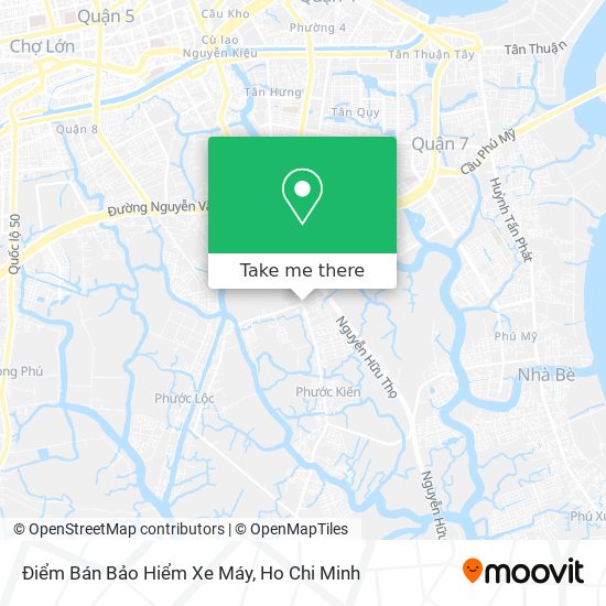 Điểm Bán Bảo Hiểm Xe Máy map