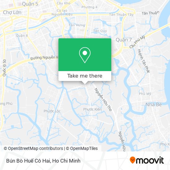 Bún Bò Huế Cô Hai map