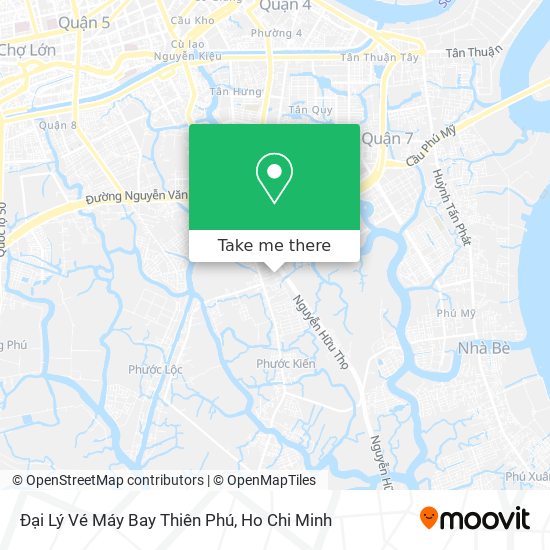 Đại Lý Vé Máy Bay Thiên Phú map