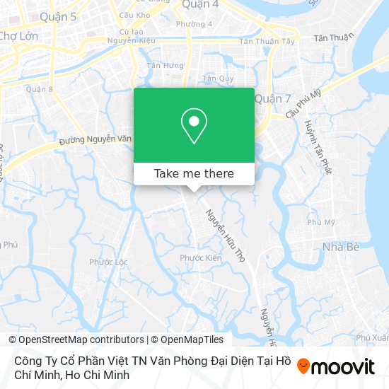 Công Ty Cổ Phần Việt TN Văn Phòng Đại Diện Tại Hồ Chí Minh map