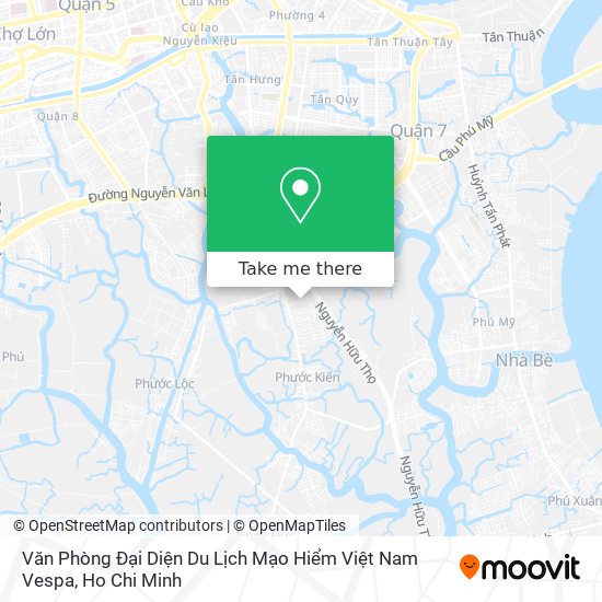 Văn Phòng Đại Diện Du Lịch Mạo Hiểm Việt Nam Vespa map