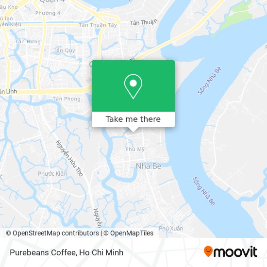 Purebeans Coffee map