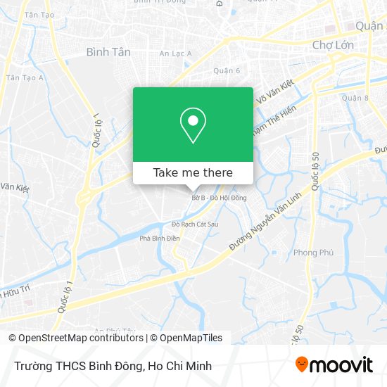 Trường THCS Bình Đông map