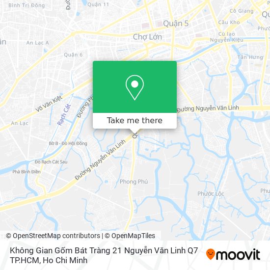 Không Gian Gốm Bát Tràng 21 Nguyễn Văn Linh Q7 TP.HCM map