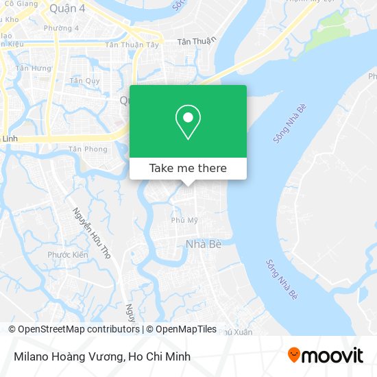 Milano Hoàng Vương map