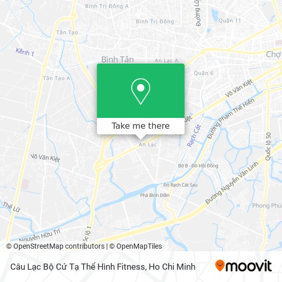 Câu Lạc Bộ Cử Tạ Thể Hình Fitness map