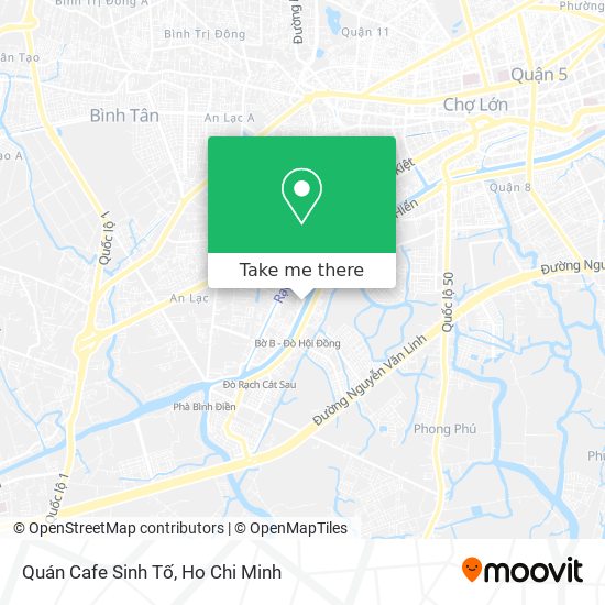 Quán Cafe Sinh Tố map