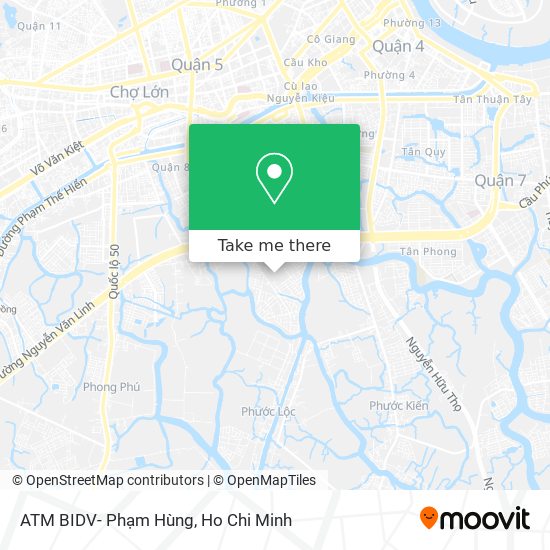 ATM BIDV- Phạm Hùng map