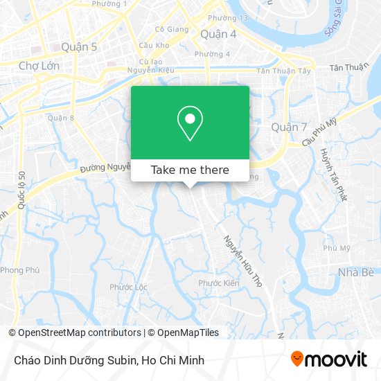 Cháo Dinh Dưỡng Subin map