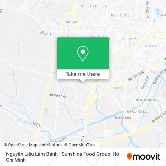 Nguyên Liệu Làm Bánh - Sunshine Food Group map