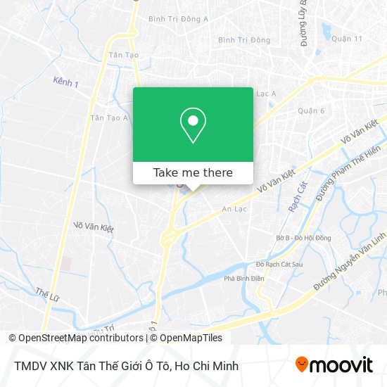 TMDV XNK Tân Thế Giới Ô Tô map