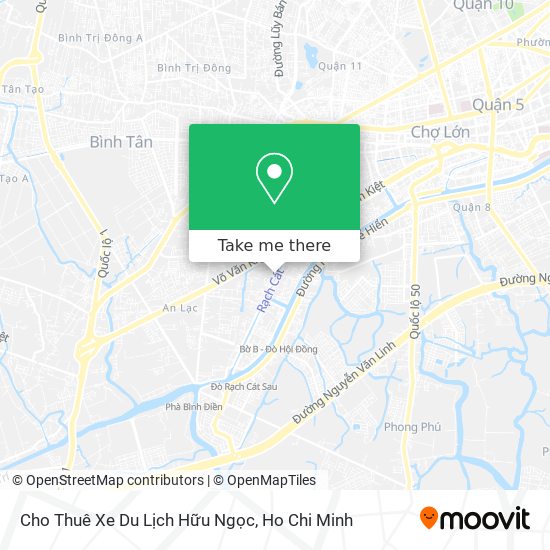 Cho Thuê Xe Du Lịch Hữu Ngọc map