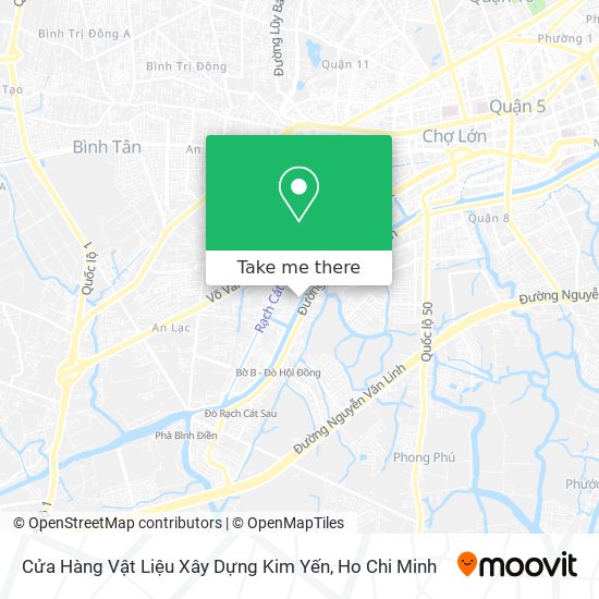 How to get to Cửa Hàng Vật Liệu Xây Dựng Kim Yến in Quận 8 by Bus?