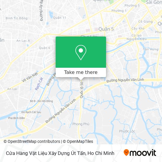 Cửa Hàng Vật Liệu Xây Dựng Út Tấn map