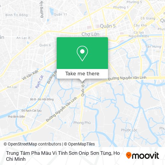 Trung Tâm Pha Màu Vi Tính Sơn Onip Sơn Tùng map