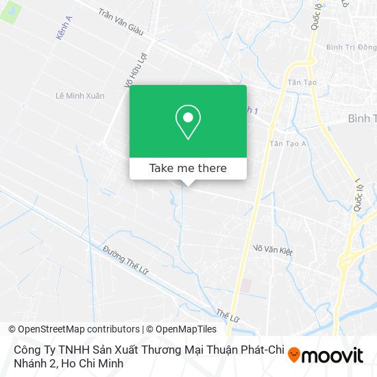 Công Ty TNHH Sản Xuất Thương Mại Thuận Phát-Chi Nhánh 2 map