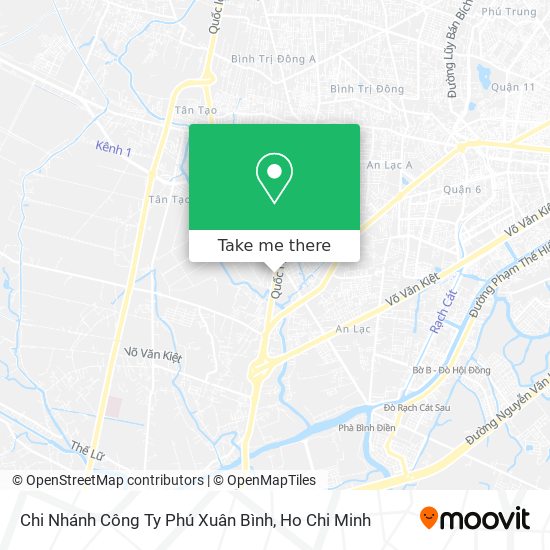 Chi Nhánh Công Ty Phú Xuân Bình map