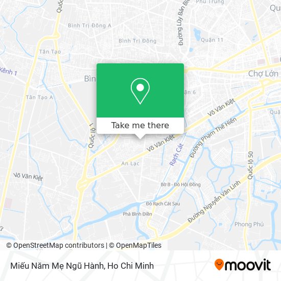 Miếu Năm Mẹ Ngũ Hành map