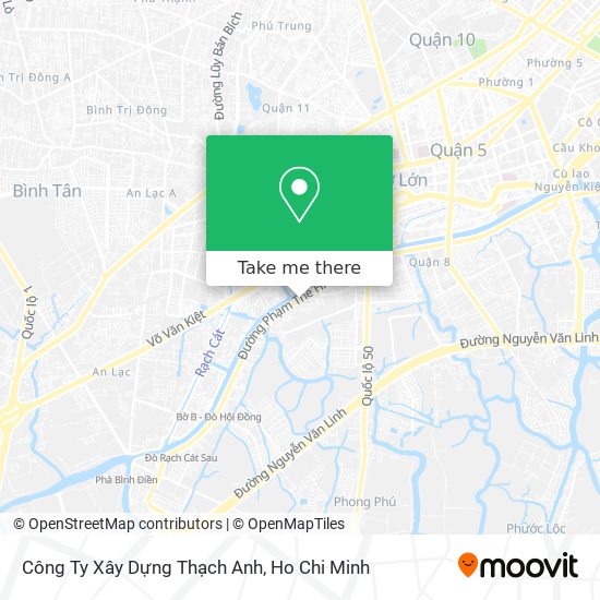 Công Ty Xây Dựng Thạch Anh map