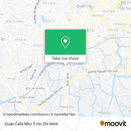 Quán Cafe Như Ý map