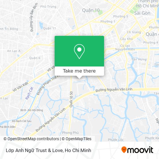 Lớp Anh Ngữ Trust & Love map